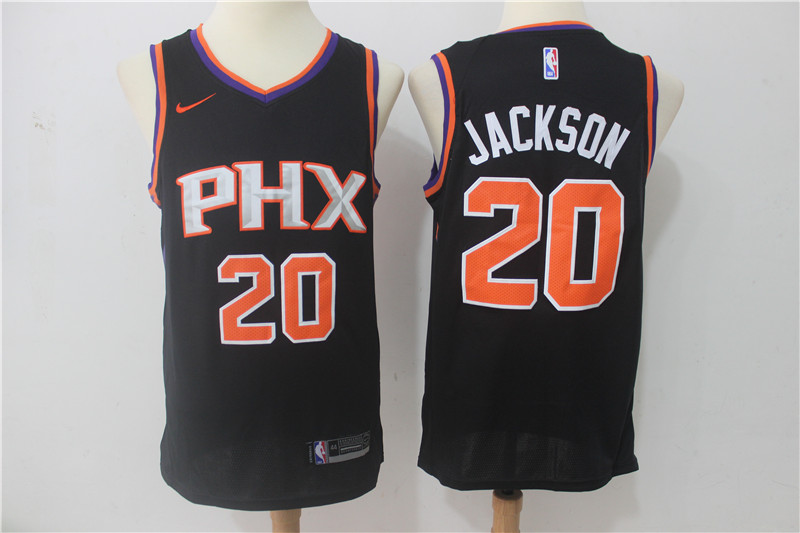 Men Phoenix Suns 20 Jackson Black Game Nike NBA Jerseys